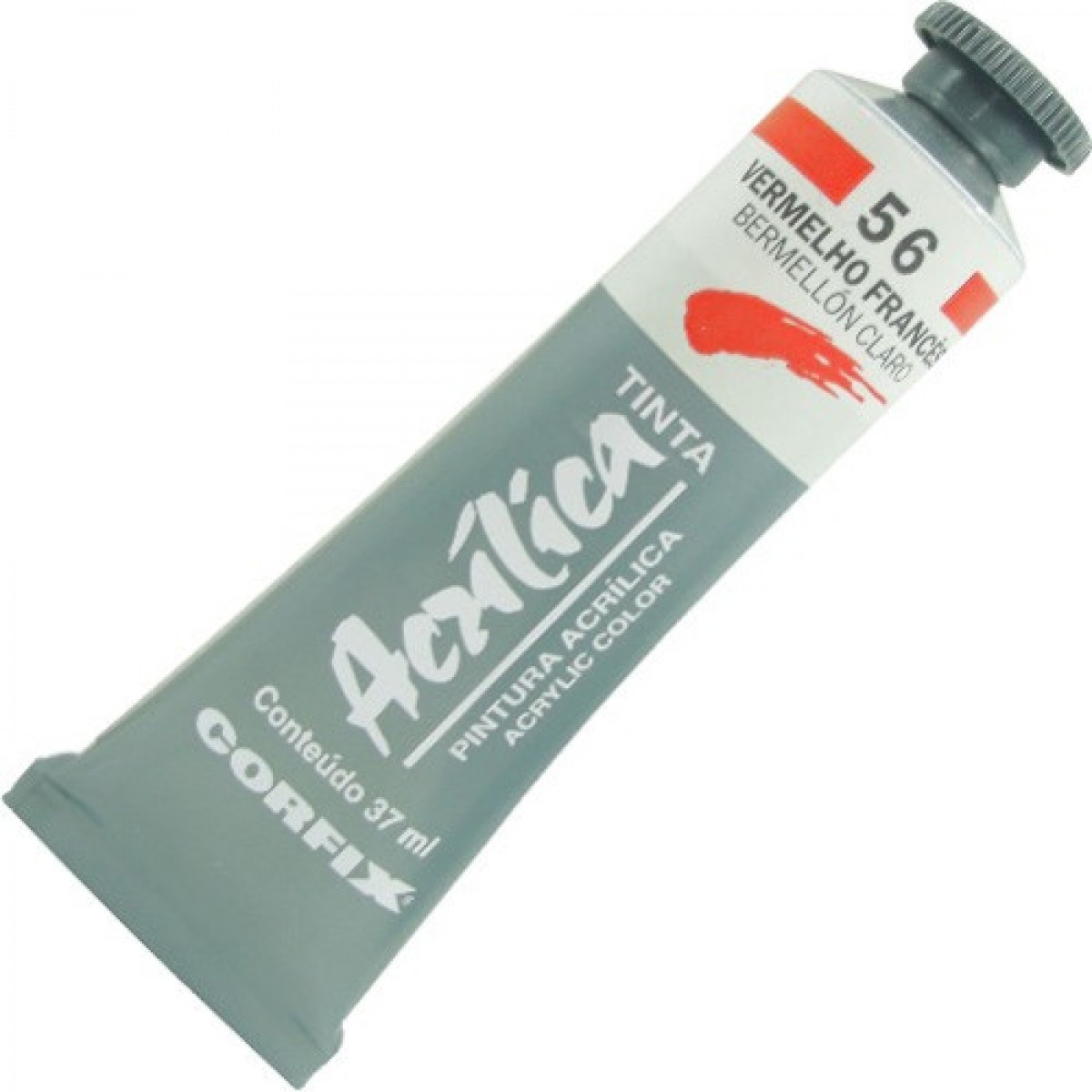 TINTA ACRÍLICA 37ML VERMELHO FRANCÊS/56 - CORFIX