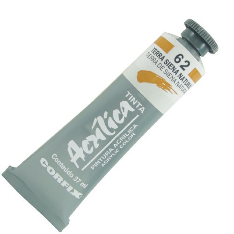 TINTA ACRÍLICA 37ML TERRA SIENA NATURAL/62- CORFIX