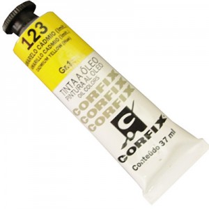TINTA ÓLEO 37ML AMARELO CÁDMIO/123  (imit.) GR 1- CORFIX