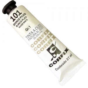 TINTA ÓLEO 37ML BRANCO PRATA/101 GR 1- CORFIX