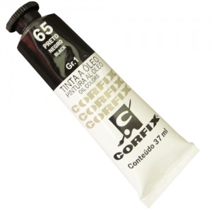 TINTA ÓLEO 37ML PRETO/65 GR 1- CORFIX
