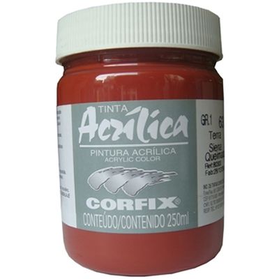 TINTA ACRÍLICA 250ML TERRA SIENA QUEIMADA 63 GR 1 - CORFIX