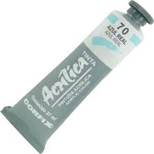 TINTA ACRÍLICA 37ML AZUL REAL/70 - CORFIX