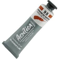 TINTA ACRÍLICA 37ML MARROM DE GARANÇA/95- CORFIX