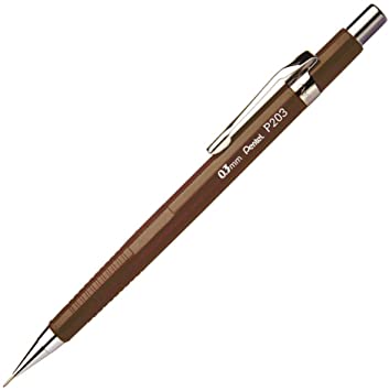 Lapiseira Sharp Marrom 0.3mm P203 - Pentel