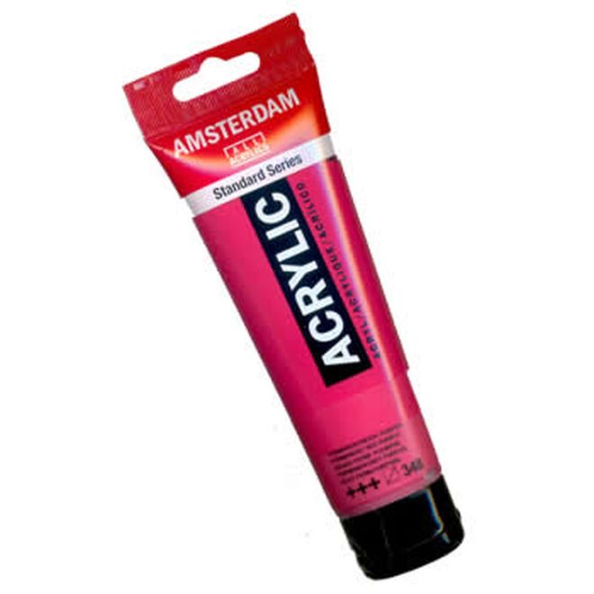 Tinta Acrílica 348 Vermelho Púrpura Permanente 120ml- Amsterdam