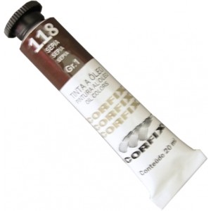 TINTA ÓLEO 20ML SÉPIA 118 / GR 1 - CORFIX