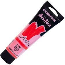 Tinta Acrílica Arts 120ml Vermelho Pyrrole 178 GI - Corfix