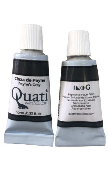 AQUARELA QUATI 10ML - Cinza de Payne