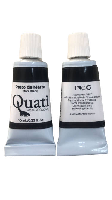 AQUARELA QUATI 10ML - Preto de Marte