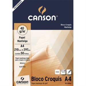 BLOCO CROQUIS A4 CANSON