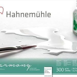 Bloco Harmony Watercolour Textura Satinada 300g A3 29,7x42cm 12 Folhas - Hahnemühle