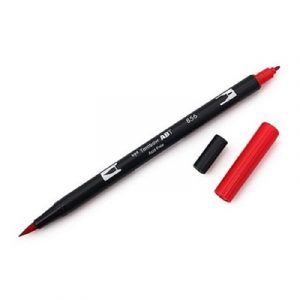 Caneta Tombow Dual Brush Pen-chinese-red-856