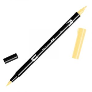 Caneta Tombow Dual Brush Pen-light-ochre-991