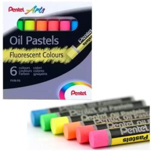 Pastel-Oleoso-Estojo-6-cores-Fluorescentes-Pentel