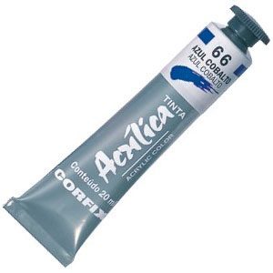 Tinta Acrilica 20ml Corfix 66 Azul Cobalto