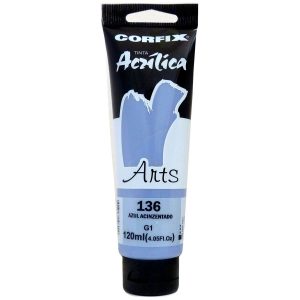 Tinta Acrílica Arts 120ml Azul Acinzentado 136 1GI - Corfix