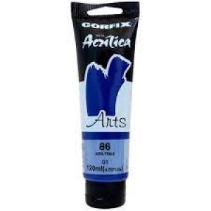 Tinta Acrílica Arts 120ml Azul Ftalo 86 1GI - Corfix