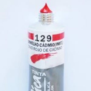 Tinta acrilica 20ml Corfix 129 Vermelho Cadmio