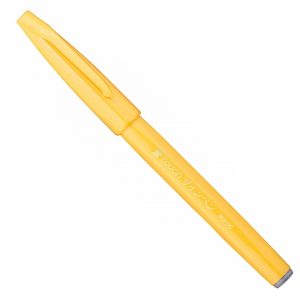 caneta-brush-sign-pen-touch-amarelo-ses15c-g-pentel