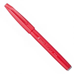 caneta-brush-sign-pen-touch-vermelho-ses15c-b-pentel