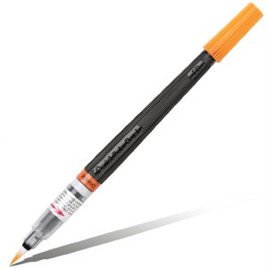 caneta-pincel-aquarela-color-brush-laranja-107x-pentel