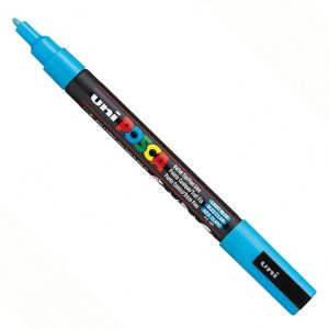 caneta-posca-fina-pc-3m-azul-claro
