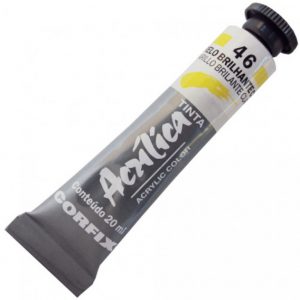 tinta acrilca Corfix 46 Amarelo Brilhante